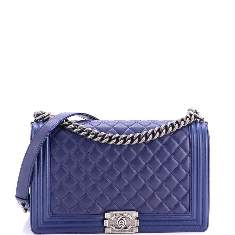 Chanel New Medium Boy Flap Bag Quilted Lambskin